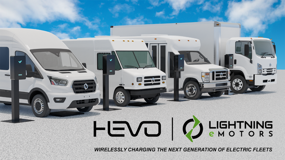 Lightning eMotors and Hevo will offer fleet wireless charging to their customers