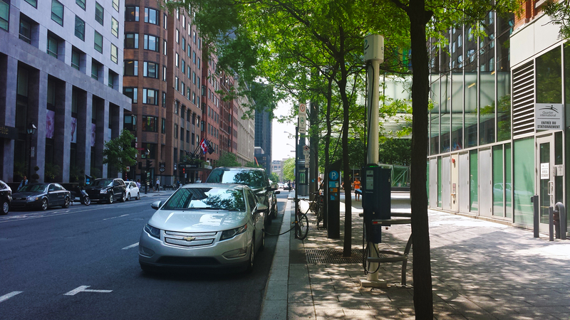 EV charging in Montreal, Quebec. Image: ©Stefania Arca/Dreamstime.com