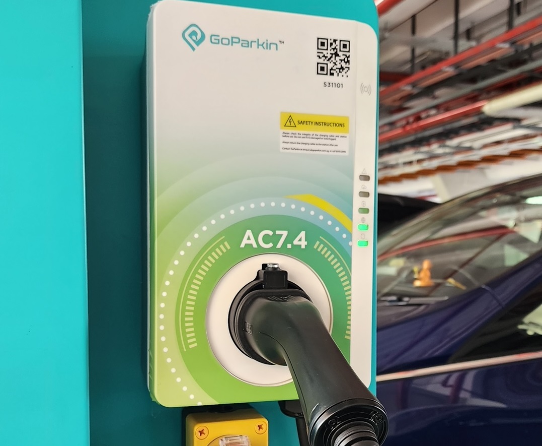 The system brings together car parking and EV charging on a single app