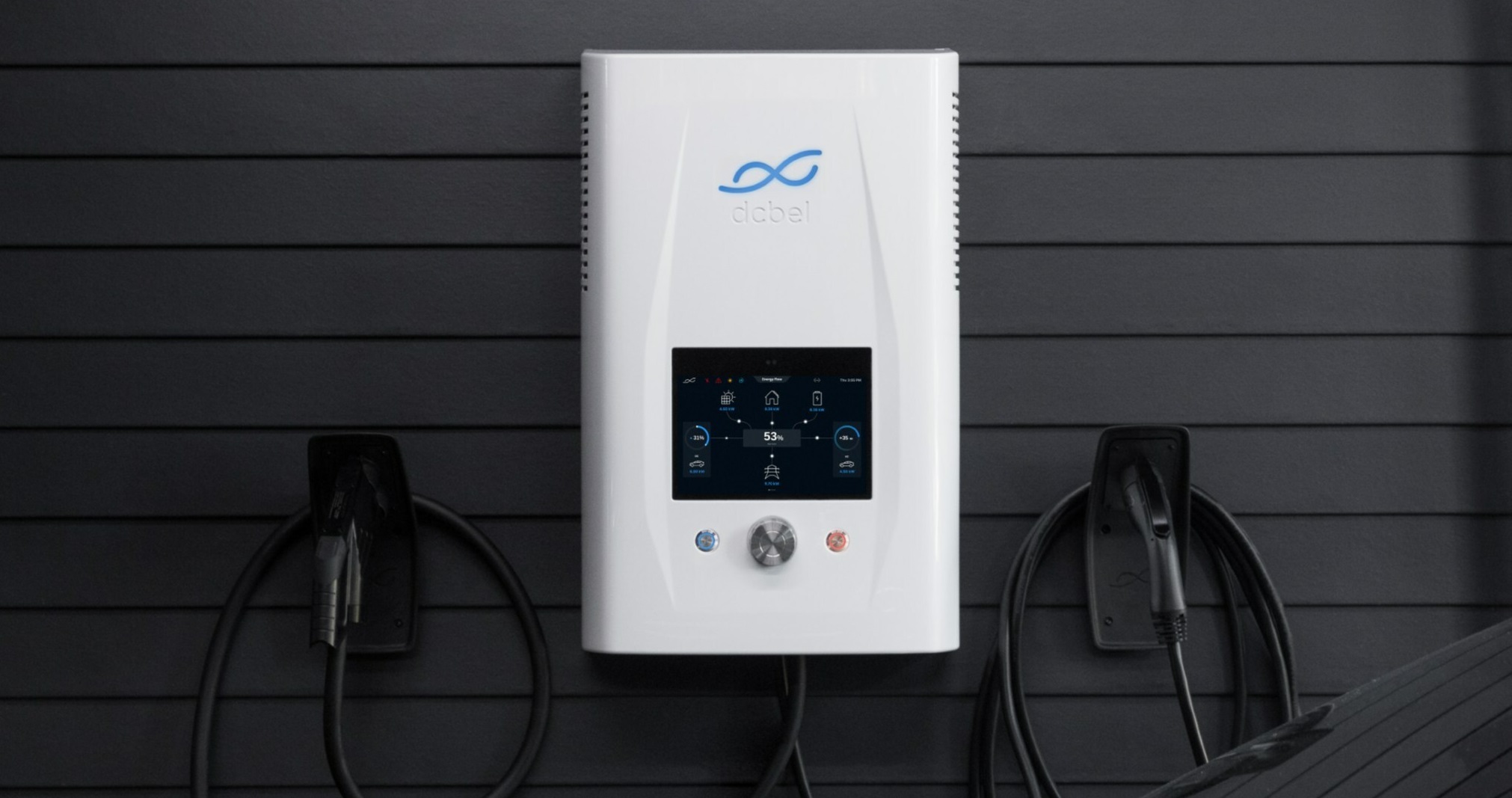 Dcbel R16 Home Energy Station is the first residential bidirectional DC charger to be certified in the US. Photo: CNW Group/dcbel