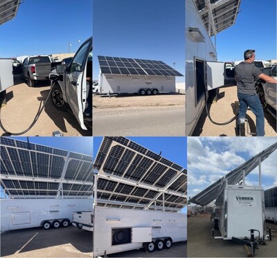 Photo grid of Installed EV Oasis in New Mexico and Arizona. Photo: Verdek