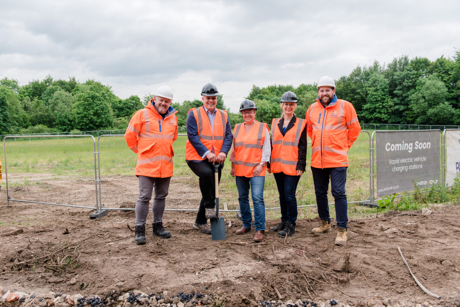 Work on on the new rapid charging Super Hub is due to complete by Spring 2025. Image: InstaVolt