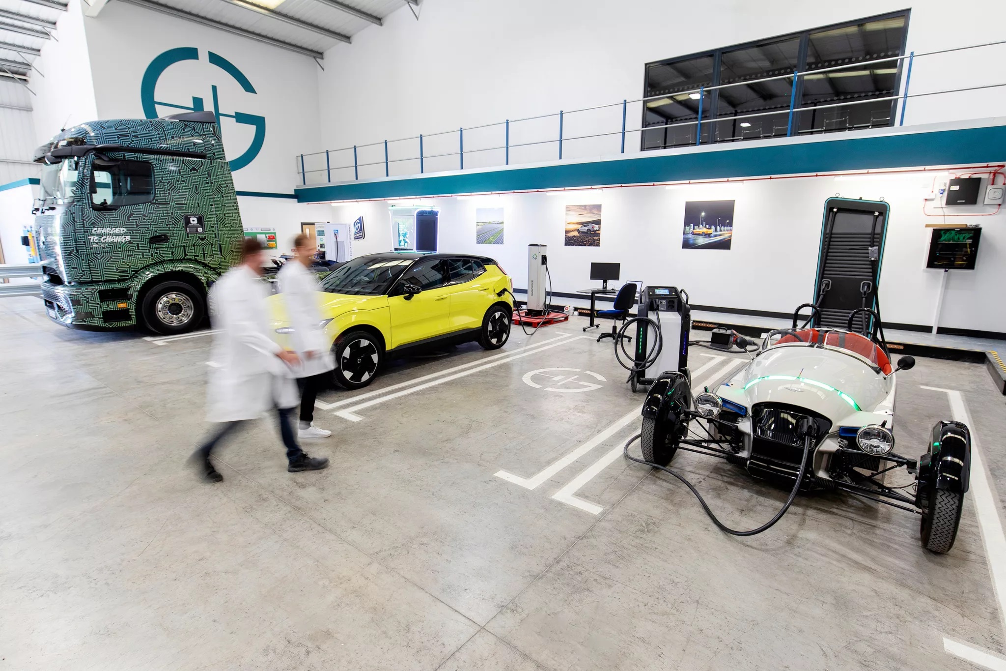 The new Gridserve testing laboratory in Swindon. Image: Gridserve