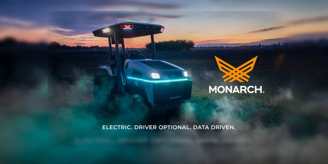 In the last two years, Monarch Tractor has deployed more than 400 of its MK-V fully electric, driver-optional, smart tractors. Photo: Monarch Tractor