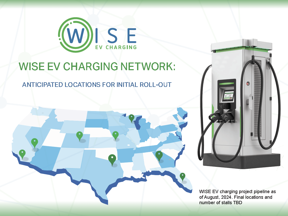 Nuvve and Wise EV have partnered to create convenient public EV charging station infrastructure in select markets across the US. Image: Wise EV