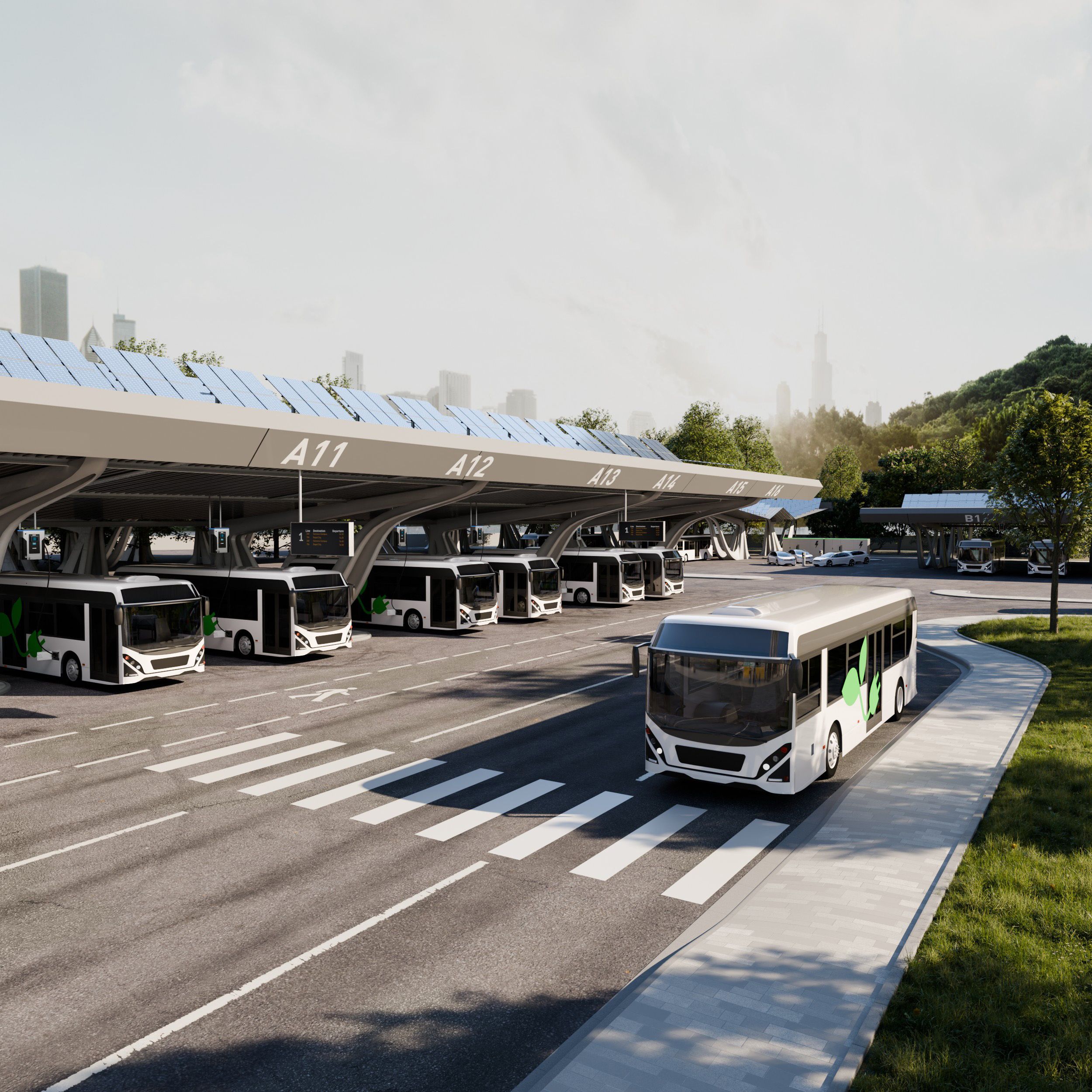 Siemens' Depot360 Managed Services will optimise charging and ensure stable operations for Unibuss' electric bus fleets at two depots. Photo: Siemens