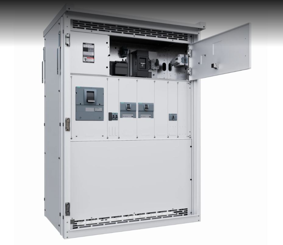 The RapidSBx switchboard boasts a streamlined design for rapid, efficient deployment of EV charging stations among other applications. Photo: Siemens