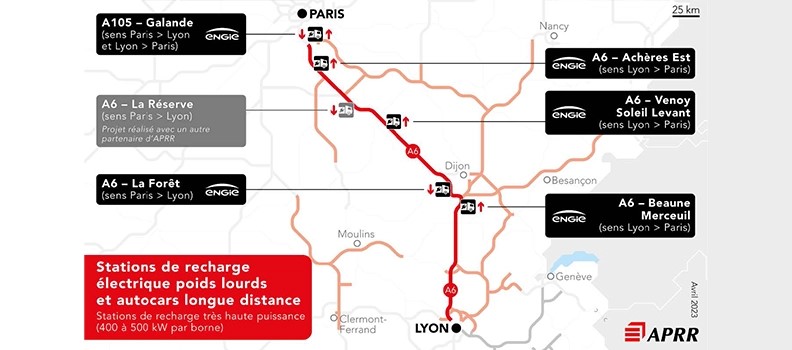 The Engie Vianeo and APRR initiative is being claimed as a first in France and marks an important step in the development of electric mobility and the decarbonisation of means of transport. Illustration: Engie-Vianeo