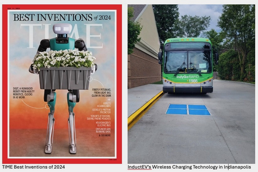 Time has selected InductEV’s wireless EV charging solution as a 2024 Best Invention in the Sustainability Category. Photo: InductEV