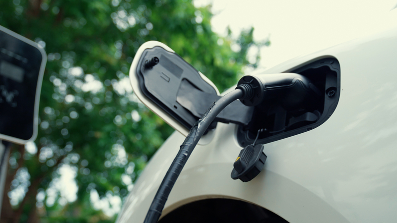 The government consultation includes cross-pavement solutions for charging EVs. Image: © BiancoBlue/Dreamstime.com