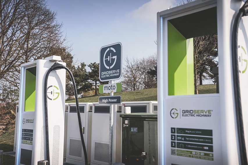 The report says the Department for Transport (DfT) has been slow to ensure available rapid charge points on motorways. Image: Moto