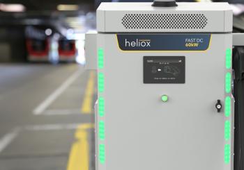 The Heliox 60 delivers an impressive 150 A output, capable of delivering full 60 kW for both traditional 400-volt and modern 800-volt vehicles. Photo: Heliox Energy