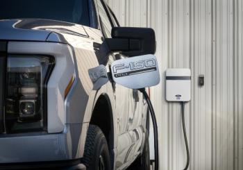 The Ford Pro Smart Charging Bundle is now available for businesses in Massachusetts to lower upfront and ongoing EV charging operational costs. Photo: Ford Pro