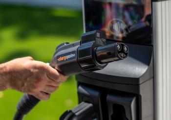  Omni Port combines most common connector types into one charging port for Tesla and non-Tesla drivers without the need for adapters. Photo: ChargePoint