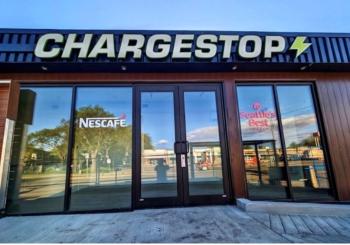 The flagship ChargeStop EV Station is located in Edmonton. Photo: ChargeStop Technologies