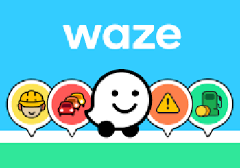 The Waze app shares real-time road data including EV charging locations