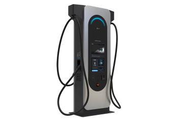 The new LG fast charger, model LG EVD175SK-PN, has been certified to UL 2594, the UL Standard for EVSE. Photo: LG Business Solutions USA