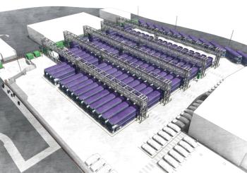 An artist impression of how the depot at Hengrove would look once the electrification project is completed. Graphic: First West of England 