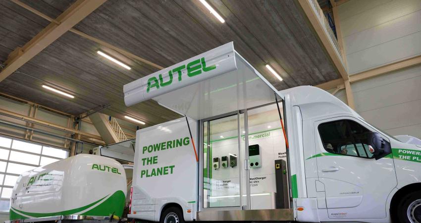 The custom-built vehicles Autel will be using in its roadshow