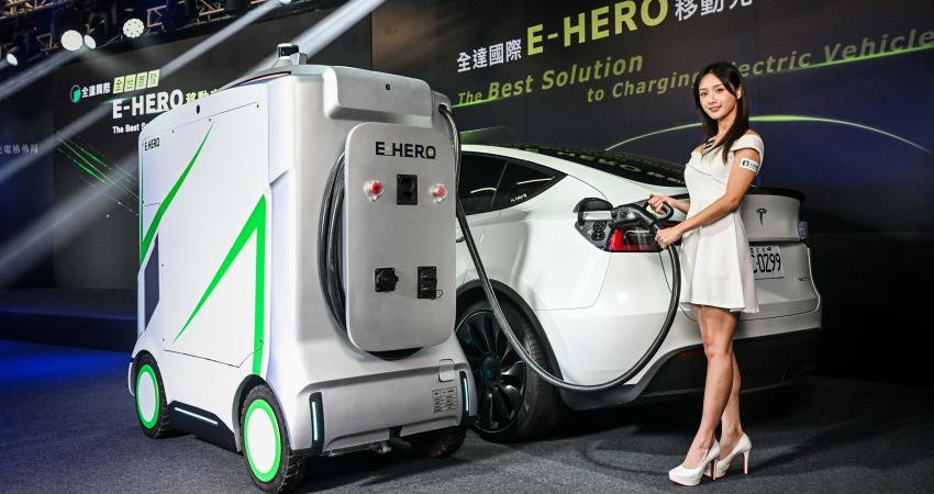 The E-Hero mobile charging robot. Photo: Chander Electronics Corporation