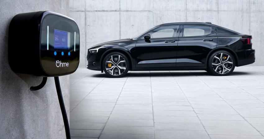 Ohme offers a dynamic smart EV charging system solution for consumers, business and fleets that enables consumers to charge at off-peak times. Photo: Ohme