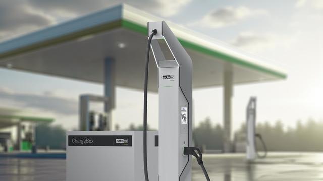 An Ads-Tec Energy ultrafast charging system at a gas station. Photo: Ads-Tec Energy