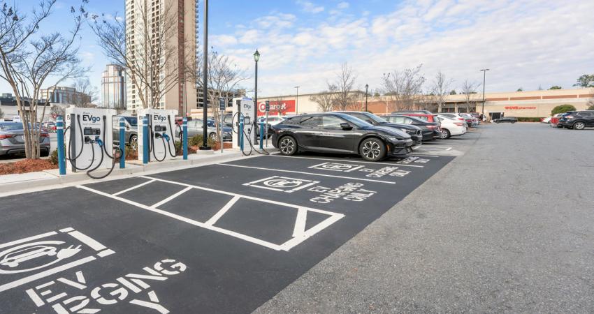 An EVgo fast charging station in Atlanta, GA. Photo: EVgo