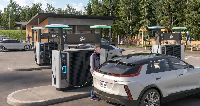 As more Flo Ultra chargers come off the line, they are set to become a familiar sight at public charging stations, offering a quick, easy, and efficient charging solution for EV drivers on the go. Photo: CNW Group/Flo