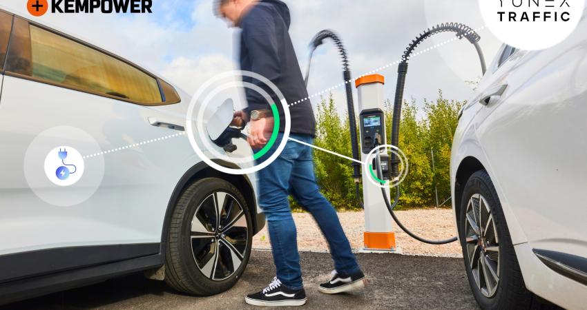 Kempower’s charging solutions and services are the newest addition to Yunex Traffic’s growing list of service partnerships with EV charger manufacturers and charge point operators. Image: Kempower