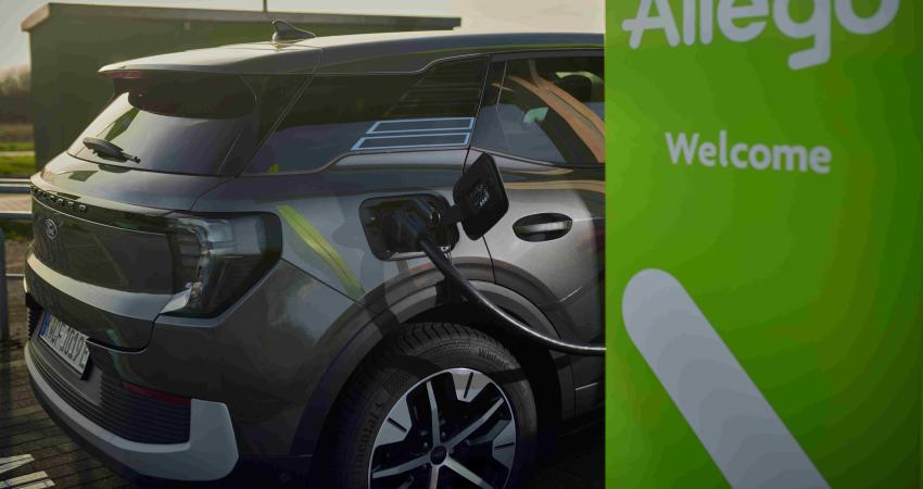 Ford Explorer charging at an Allego charging station. Photo: Ford