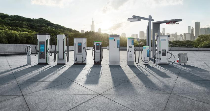 The carve-out will combine Siemens eMobility and Heliox into a dedicated legal structure. Pictured, the full Heliox charger family. Photo: Siemens