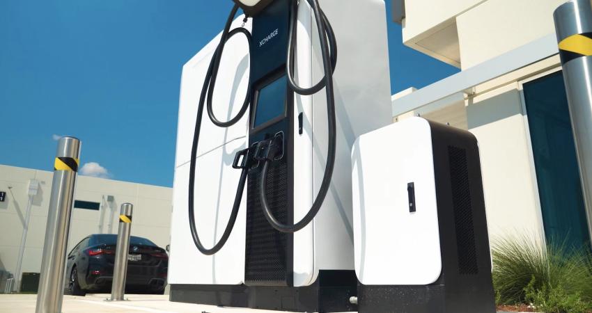 XCharge provides EV charging solutions including DC fast chargers and accompanying services