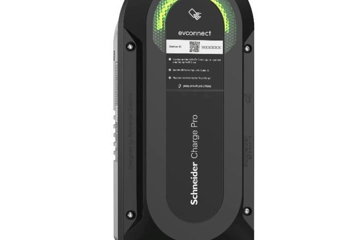 The Schneider Charge Pro commercial electric vehicle charger enables reliable, flexible, and sustainable smart charging, ensuring a seamless user experience for EV installers, operators and drivers. Photo: Schneider Electric