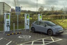 Eight high power chargers have been installed at the location