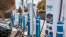 The EVgo fast-charging station in Castro Valley, CA