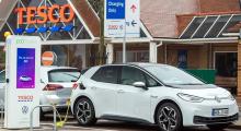 Tesco says it has the largest retail EV charging network in the UK. Image: Tesco