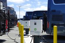 North America’s largest electric motorcoach charging facility. Photo: ABC Companies