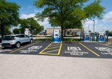 This milestone installation marks progress in shared goal of expanding public charging access and accelerating EV adoption. Photo: Business Wire