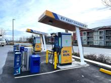 A Parkland electric vehicle charging location. Photo: CNW Group/Canada Infrastructure Bank