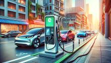 AI EV charging image: DALL-E 3