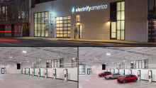 Electrify America has transformed the EV charging experience with its new flagship hyper-fast charging station in San Francisco. Photo: Electrify America