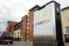 When not in use, the UEone auto-retracts flat and flush underground, leaving pavements clutter-free. Image: Urban Fox