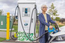 A FortisBC electric vehicle charging station. Photo: CNW Group/FortisBC