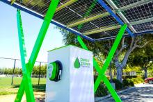 Paired Power and EV Connect’s clean energy installation enables Campbell to establish its first sustainable, resilient EV charging infrastructure. Photo: Paired Power