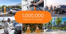 ChargePoint now enables drivers access to charge at more than one million bays across public, private and roaming ports in North America and Europe. Photo: ChargePoint