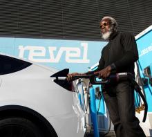 Revel plans to have 1,000 fast chargers across New York City, the Bay Area, and Los Angeles within the next two years. Photo: Revel