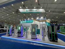 Zerova Technologies showcased a range of advanced charging equipment at last week’s EV Auto Show. Photo: Zerova Technologies