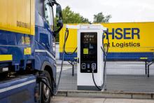 Two A400 chargers have been installed at Dachser logistics sites as part of the Early Adopter Program (EAP). Photo: ABB E-mobility