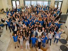 The Ampeco workforce celebrate the latest funding. The Sofia, Bulgaria-based company has now raised a total of US$42m in venture capital since it was founded in 2019. Image: Ampeco