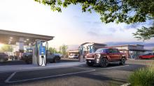 ChargePoint and GM are joining efforts to install hundreds of ultra-fast charging ports at strategic locations across the US. Image: Business Wire